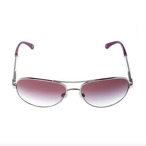 Chanel Purple/Silver Aviator Sunglasses - in excellent condition